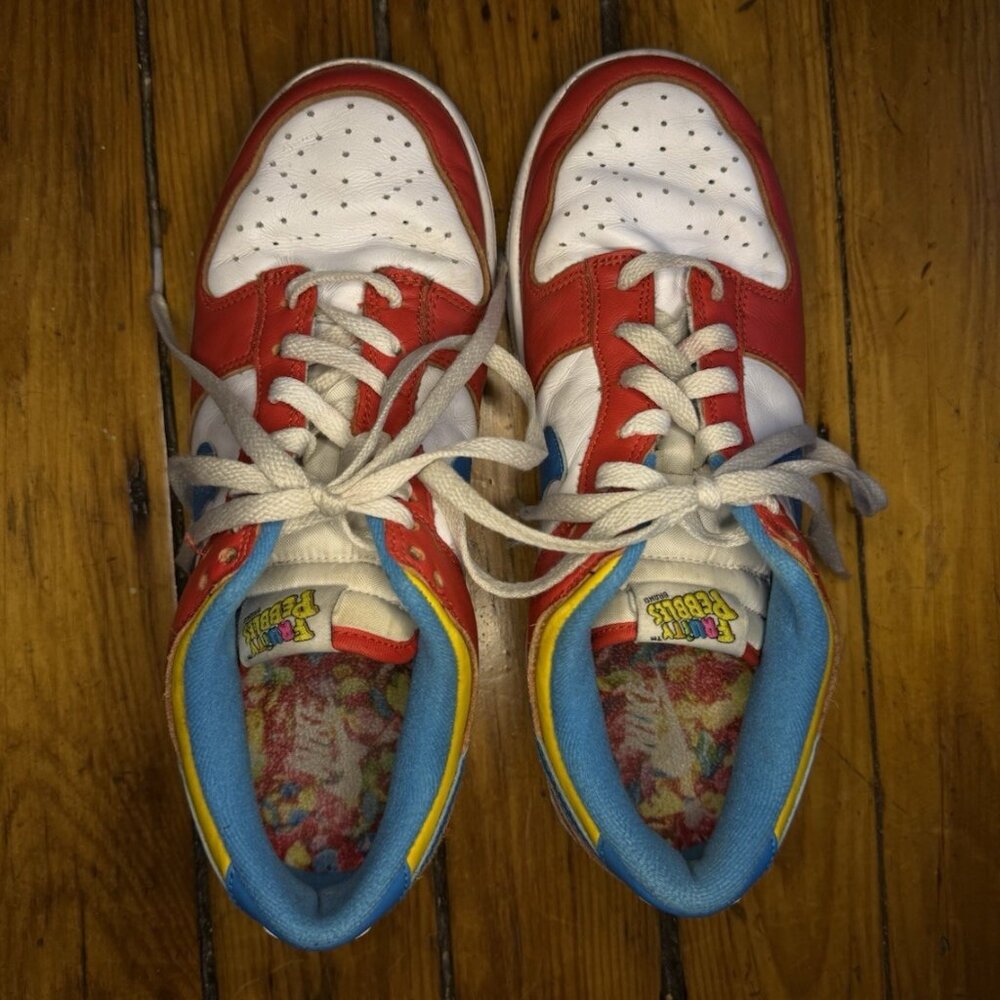 Nike Fruity Pebbles Pattern LeBron James Dunk Low Pro SB DH8009, Size 8 No Box